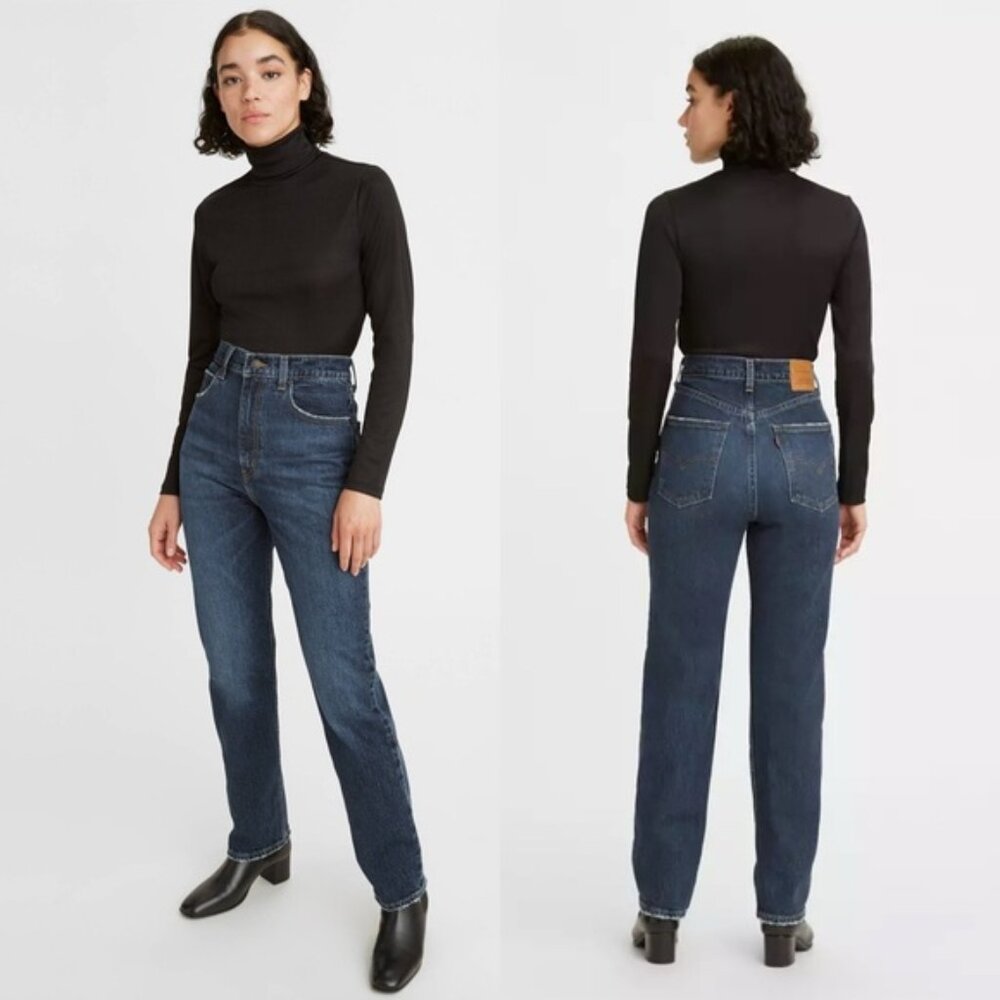 Levi’s 70’s High Rise Slim Straight Jeans Sonoma Hills Dark Wash